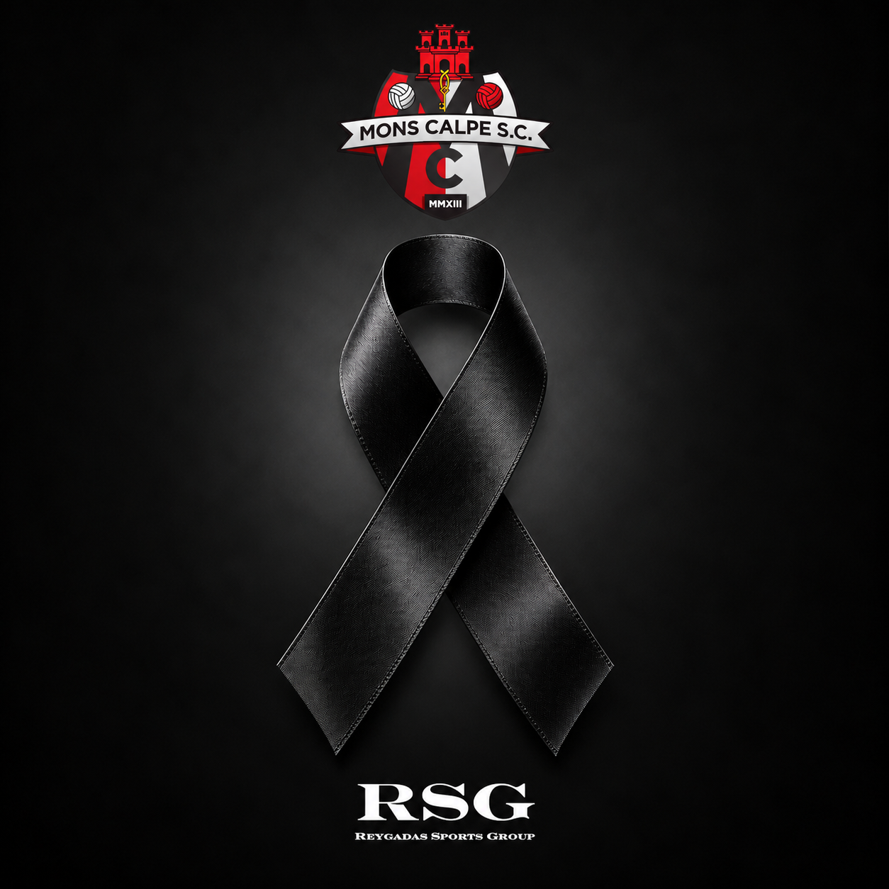 Mons Calpe and RSG black mourning ribbon