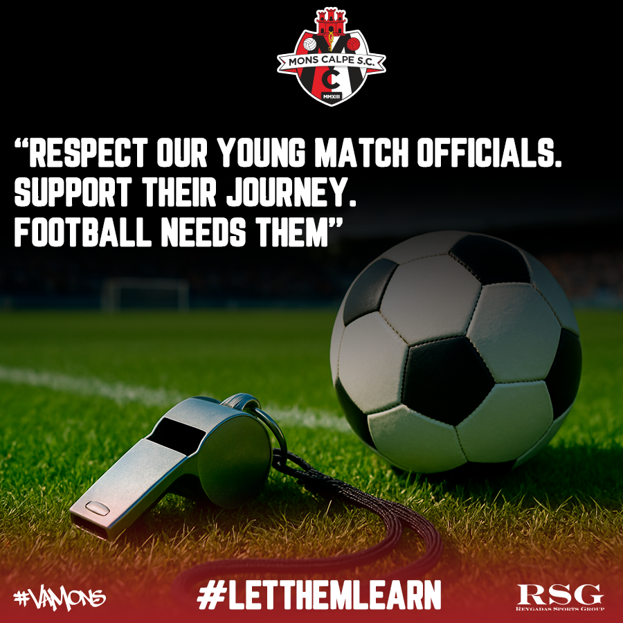 Respect our young match officials. Support their journey.